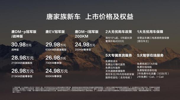 唐家族济南车展焕新上市,售价24.98万元起